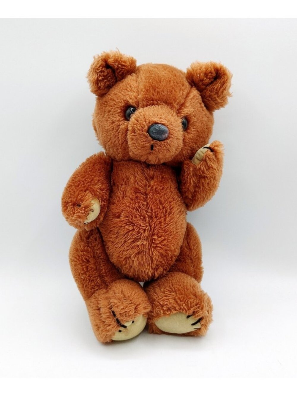 DAKIN Theodore 12” Brown Jointed Musical Teddy Bear Works Vintage 1981